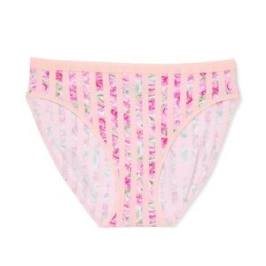 Victoria's Secret Stretch Cotton High-Leg Brief Panty Blossom Floral S NEW